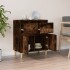 Aparador madera contrachapada color roble ahumado 60x35x70