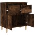 Aparador madera contrachapada color roble ahumado 60x35x70