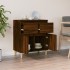 Aparador madera contrachapada marrón roble 60x35x70