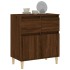 Aparador madera contrachapada marrón roble 60x35x70