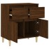 Aparador madera contrachapada marrón roble 60x35x70