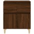 Aparador madera contrachapada marrón roble 60x35x70