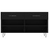 Banco zapatero madera de ingeniería negro 102x35x55