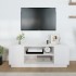 Mueble de TV madera maciza de pino blanco 110x35x40,5