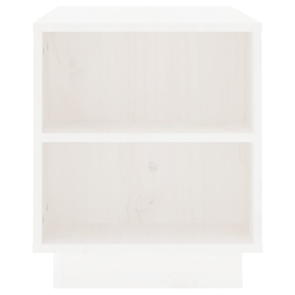 Mueble de TV madera maciza de pino blanco 110x35x40,5