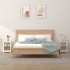 Mesitas de noche 2 uds madera maciza de pino blanco 40x35x55