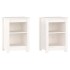 Mesitas de noche 2 uds madera maciza de pino blanco 40x35x55