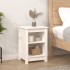 Mesitas de noche 2 uds madera maciza de pino blanco 40x35x55