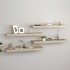 Estantes flotantes pared 4 uds color roble MDF