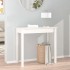 Mesa consola de madera maciza de pino blanco 80x40x75