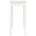 Mesa consola de madera maciza de pino blanco 80x40x75