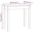 Mesa consola de madera maciza de pino blanco 80x40x75