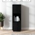 Aparador alto de madera maciza de pino negro 38x35x117