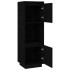Aparador alto de madera maciza de pino negro 38x35x117