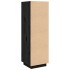 Aparador alto de madera maciza de pino negro 38x35x117