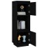 Aparador alto de madera maciza de pino negro 38x35x117