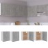 Armarios colgantes 2 uds madera contrachapada gris 50x31x60