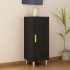 Aparador de madera contrachapada negro 34,5x34x90