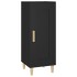 Aparador de madera contrachapada negro 34,5x34x90