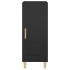 Aparador de madera contrachapada negro 34,5x34x90