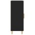 Aparador de madera contrachapada negro 34,5x34x90