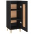 Aparador de madera contrachapada negro 34,5x34x90