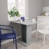 Mesa de comedor madera contrachapada gris Sonoma 80x80x75