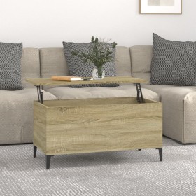 Mesa de centro madera contrachapada roble Sonoma 90x44,5x45