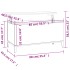 Mesa de centro madera contrachapada roble Sonoma 90x44,5x45
