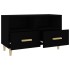 Mueble para TV madera contrachapada negro 80x36x50