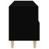 Mueble para TV madera contrachapada negro 80x36x50