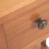 Mesa revistero con cajón madera maciza de roble 35x27x55