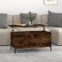 Mesa de centro madera contrachapada roble ahumado 90x44,5x45
