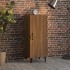 Aparador madera contrachapada marrón roble 34,5x34x90