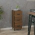 Aparador madera de ingeniería marrón roble 34,5x34x90