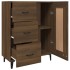 Aparador madera contrachapada marrón roble 69,5x34x90