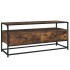 Mueble para TV madera contrachapada roble ahumado 100x35x45