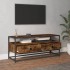 Mueble para TV madera contrachapada roble ahumado 100x35x45