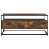 Mueble para TV madera contrachapada roble ahumado 100x35x45