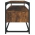 Mueble para TV madera contrachapada roble ahumado 100x35x45