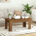 Mesa de centro madera contrachapada marrón roble 100x60x42