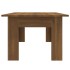 Mesa de centro madera contrachapada marrón roble 100x60x42