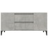 Mueble de TV madera contrachapada gris hormigón 102x44,5x50