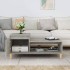 Mesa de centro madera contrachapada gris hormigón 100x50x45