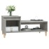 Mesa de centro madera contrachapada gris hormigón 100x50x45
