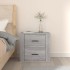 Mesita de noche de pared gris Sonoma 50x36x47