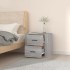 Mesita de noche de pared gris Sonoma 50x36x47