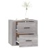 Mesita de noche de pared gris Sonoma 50x36x47