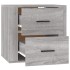 Mesita de noche de pared gris Sonoma 50x36x47