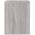 Mesita de noche de pared gris Sonoma 50x36x47